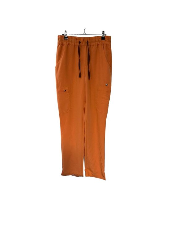 Figs Pants - Figs Yola High Rise Slim Scrub Pant Orange Creamsicle W23SW2044T Small Tall ST